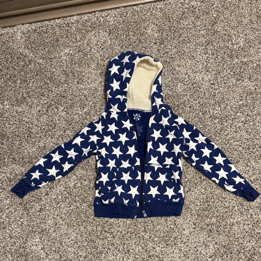 Kickee Pants Navy Star Hoodie
